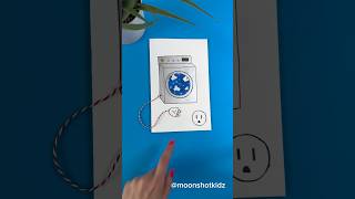 DIY “Washing machine” interactive card Easy and fun project for beginners papercrafts cardmaking [upl. by Niawd140]