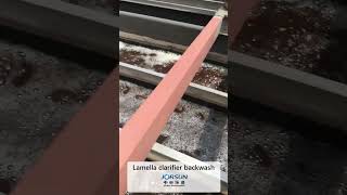 Lamella clarifier backwash video [upl. by Madid]