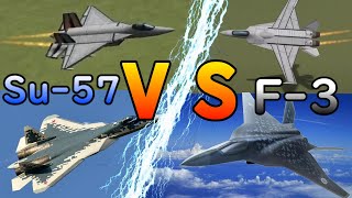 【ゆっくり】F3とSu57を戦わせてみた【KSP】AC130 vs F2 battle [upl. by Giuditta]