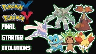 Pokemon X Y Final Starter Evolutions Revealed Meet Chesnaught Delphox and Greninja [upl. by Suicul24]