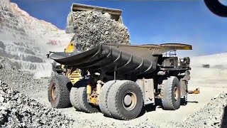 Amazing Biggest Wheel Loader Letourneau L2350 and CAT 994K Very Powerful Machine [upl. by Ayikat]