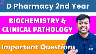 Biochemistry amp Clinical Pathology D Pharma 2nd Year Important Question  Biochemistry Imp Question [upl. by Norrat]