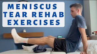 Meniscus Tear Recovery workout [upl. by Akemhs]