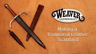 Making a Simple Leather Scabbard [upl. by Wj]