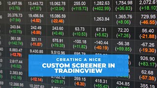 Creating a Nice Custom Screener in TradingView [upl. by Niall843]