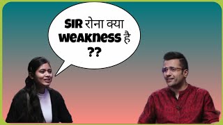 इस लड़की ने पूछा sir रोना😂😭😓 क्या weakness है Sandeep Maheshwari motivation videos [upl. by Veno562]