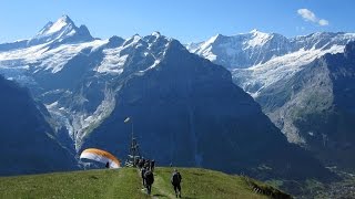 Paragliding Grindelwald Berner Oberland [upl. by Alfons]