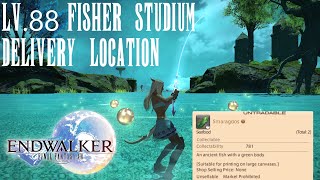 FFXIV Endwalker Lv88 Fisher Studium Delivery Smaragdos Location [upl. by Ahsiel40]