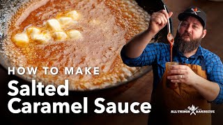 How To Make Salted Caramel Sauce In Minutes [upl. by Aynatal94]