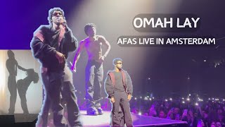 Omah Lay Shutsdown Afas Live In Amsterdam Europe  Performs Holy Ghost Recognize Bend YouMore [upl. by Nonohcle]