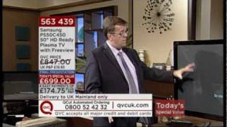 QVC Presenter Breaks 50quot Plasma TV [upl. by Morell]