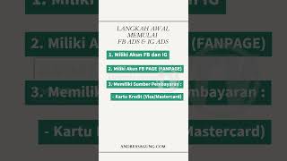 Langkah Awal Memulai FB Ads dan IG Ads Ikuti Panduan Ini fbads belajarfbads belajarigads igads [upl. by Babara585]