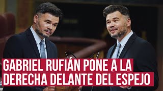 Rufián a Feijóo quotEta Eta Eta Eta tanta Eta para tapar su incompetenciaquot [upl. by Carline]