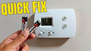 How to Change Batteries in Honeywell Home Thermostat 2024  Quick Video [upl. by Pelletier]