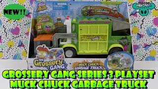 NEW Grossery Gang Series 3 Muck Chuck Garbage Truck Playset With 2 Exclusive Grosseries [upl. by Disraeli397]