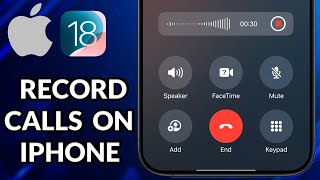 How To Turn On Call Recording In iPhone iOS 18 [upl. by Emiolhs]