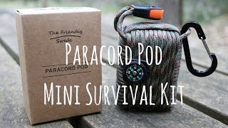 Paracord Pod Mini Survival Kit  The Friendly Swede  Test amp Review [upl. by Anh]