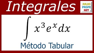 INTEGRACIÓN POR MÉTODO TABULAR  Ejercicio 1 [upl. by Teiv]