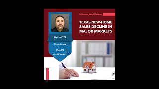 Texas NewHome Sales Decline in Major Markets [upl. by Lleinad]