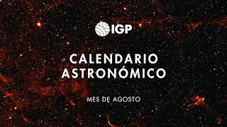 Calendario astronómico de agosto  2023  IGP [upl. by Alaek477]