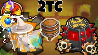 Archmage  Spiked Mines 2 TOWERS CHIMPS by Charless  BTD6 [upl. by Ketchan]