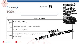 MEB 9 SINIF KİMYA 1 SENARYO ÇÖZÜMLERİ Kimya 2Dönem 1 Yazılı tyt soruçözümleri canlıyayın [upl. by Annhej]