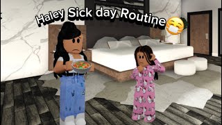 HALEY SICK DAY ROUTINEBLOXBURG FAMILY ROLEPLAY [upl. by Walther701]