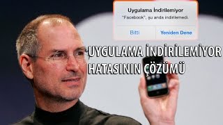 iPhone quotUygulama indirilemiyorquot hatasının çözümü [upl. by Noda]