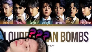 BTS  Louder Than Bombs Reaction [upl. by Ezaria]