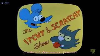 I Simpson Itchy amp Scratchy Show Theme  Grattachecca e Fichetto Sub Ita [upl. by Nevad]