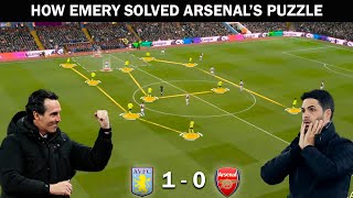 Aston Villa vs Arsenal  Tactical Analysis Arteta vs Emerys Tactics [upl. by Kra]