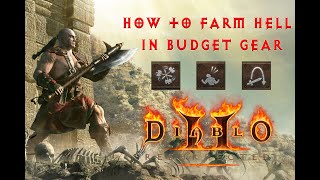 How To Farm Hell With A Budget Geared Whirlwind Barbarian  Diablo 2 Resurrected Beginner Guide [upl. by Giles]