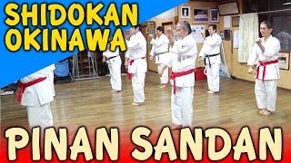 PINAN SANDAN  OKINAWA SHIDOKAN shorin ryu [upl. by Kablesh]