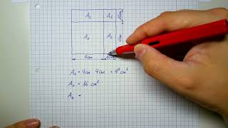 Berechnung von Teilflächen mit Zahlenwerten [upl. by Ittam]