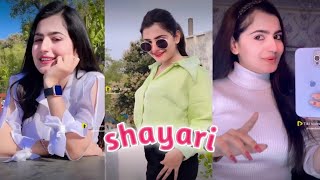 Nandani Sharma new shayari  new tik tok video  new viral tik tok shayari video [upl. by Yxel]