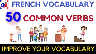 Learn 50 Common French Verbs with examples [upl. by Khichabia702]