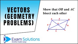 Simple Hack to solving the HARD vector geometry problems  ExamSolutions [upl. by Linson]