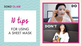 10 Tips for Using A Sheet Mask  Soko Glam [upl. by Arim]