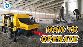 Teach you how to operate the concrete pump  Beginner’s Guide [upl. by Seth]