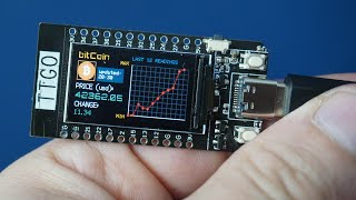 ESP32 BitCoin Ticker TTGO TDisplay [upl. by Leisam]