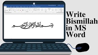 How to write Bismillah in MS Word  The Ultimate Guide [upl. by Rubel862]