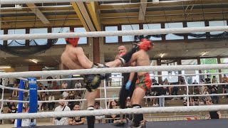 Second Amateur Kickboxing Fight  Reinach Basel Switzerland 2x2min 67kg [upl. by Easter]