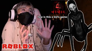 Playing ROBLOX HORROR GAMES at 3AM very brave  THE MIMIC [upl. by Tena524]