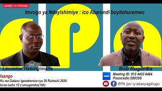 Imvugo ya Ndayishimiye  ico abarundi boyitahuramwo [upl. by Mapel]