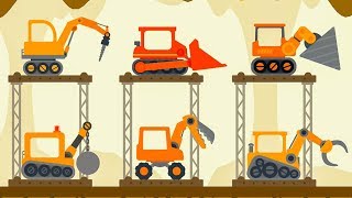 Truck Construction The Excavator  Dinosaur Digger 3 – The Truck  Digger Cartoons for Children [upl. by Sineray154]