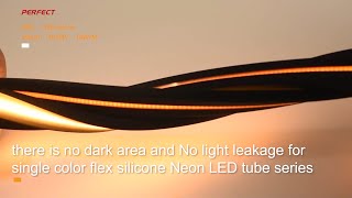 Free cutting 2700K Warm White Neon LED Strip Lights Top bend IP67 5x13mm neon flex light 5m [upl. by Nally]