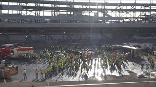 New Bills stadium 911 tribute [upl. by Ycnaffit830]