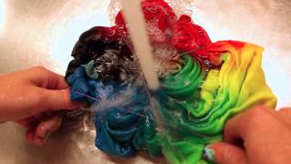 How To PROPERLY Rinse A Tie Dye Tshirt [upl. by Nrubyar]