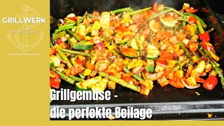 Grillgemüse 🥗 von der Rösle Plancha  die perfekte Beilage zum grillen 🍖♨️🔥 [upl. by Cirded11]