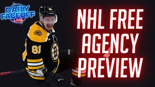 Previewing NHL Free Agency  Daily Faceoff LIVE  June 30 [upl. by Sirehc]